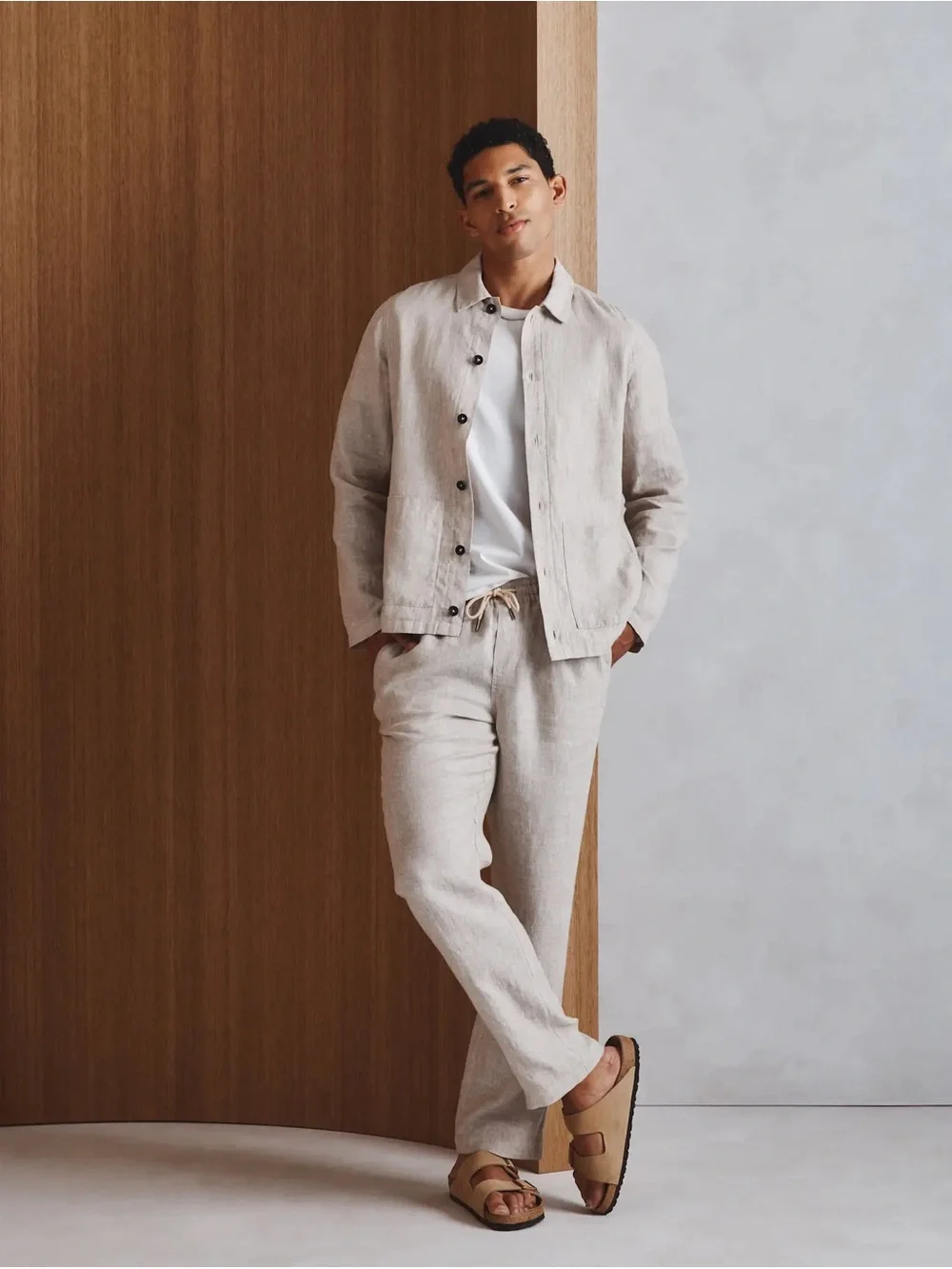 Quince $148 Men’s 100% European Linen Drawstring Beach Pants ~ M